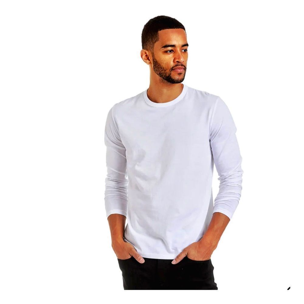 Mott & Bow Men’s ’Driggs’ Long-Sleeve Crewneck T-Shirt. Classic White. XL. New - Picture 3 of 10